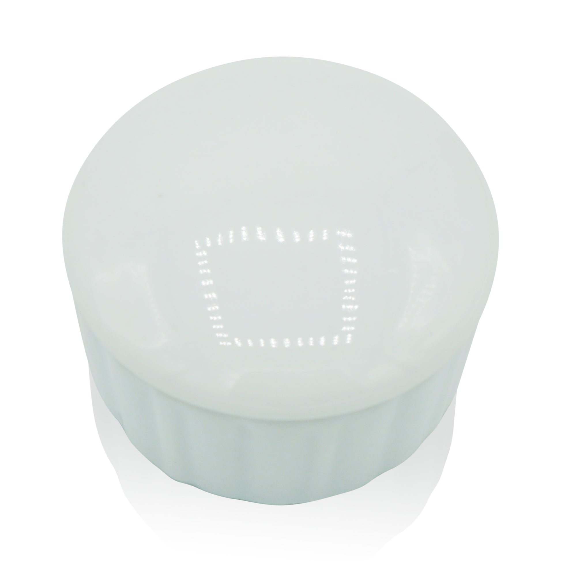 Porcelain Dappen Dish, Round w/Cover (12/bx) - Soft Touch®