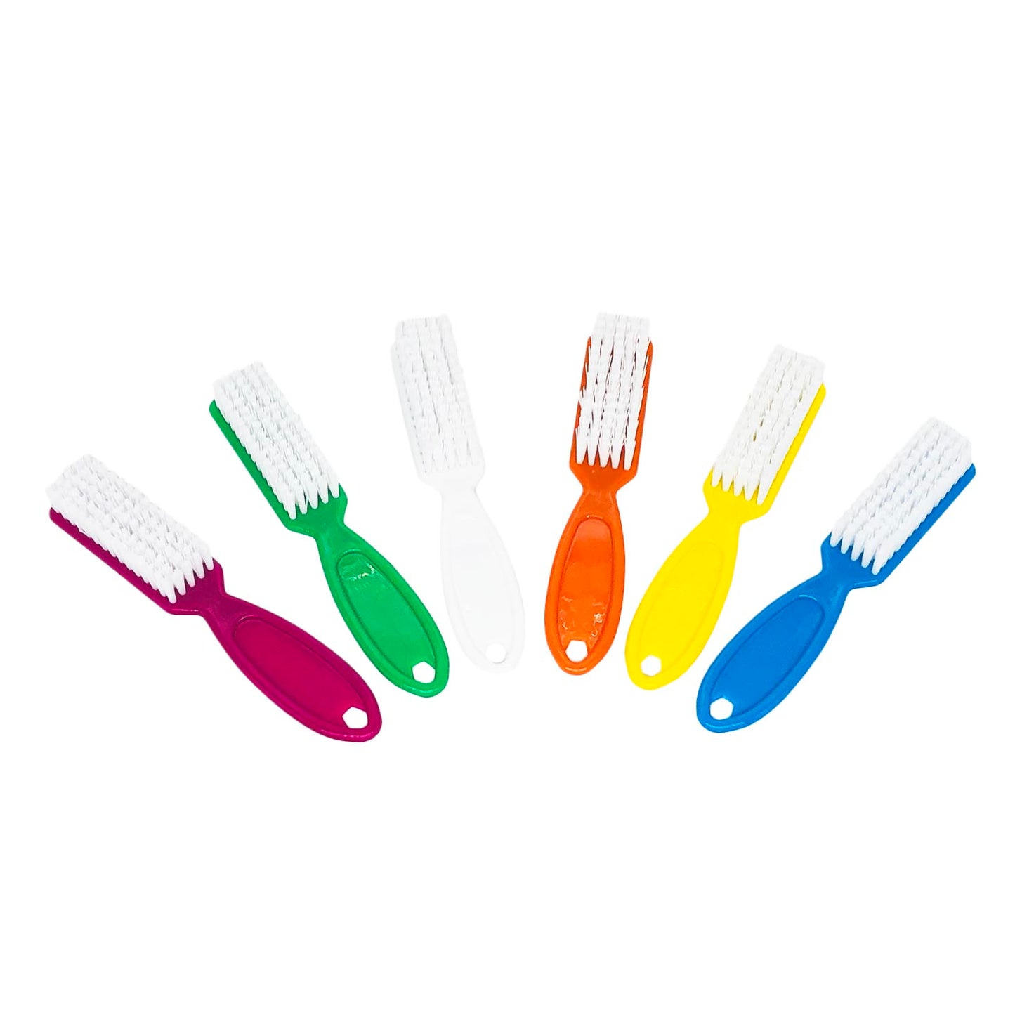 Bộ 6 cọ sơn móng tay có tay cầm nhiều màu sắc. Nhấp để xem tất cả các tùy chọn màu sắc