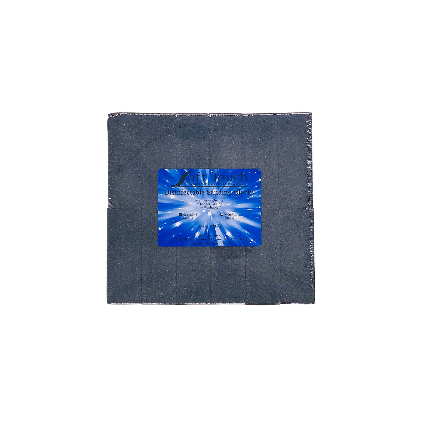 Khối chà nhám màu cam 3 mặt, độ nhám 100/180