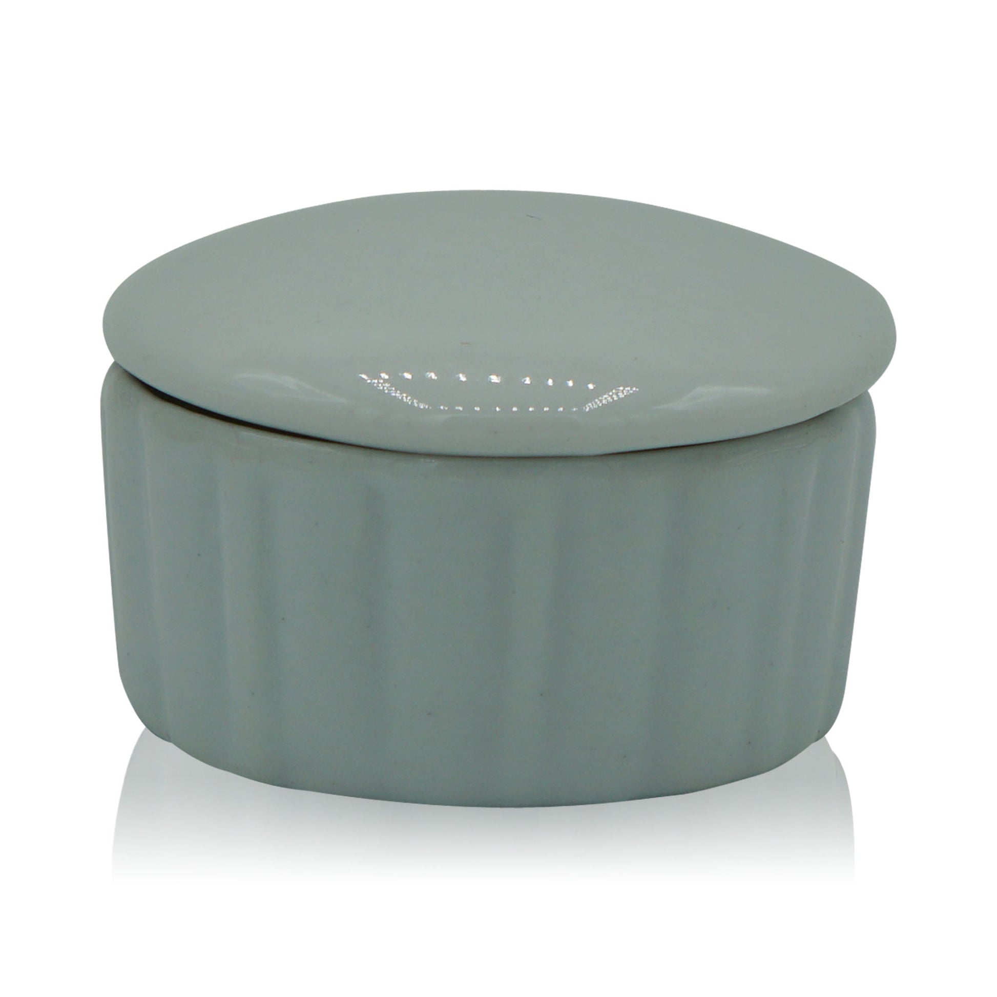 Porcelain Dappen Dish, Round w/Cover (12/bx) - Soft Touch®