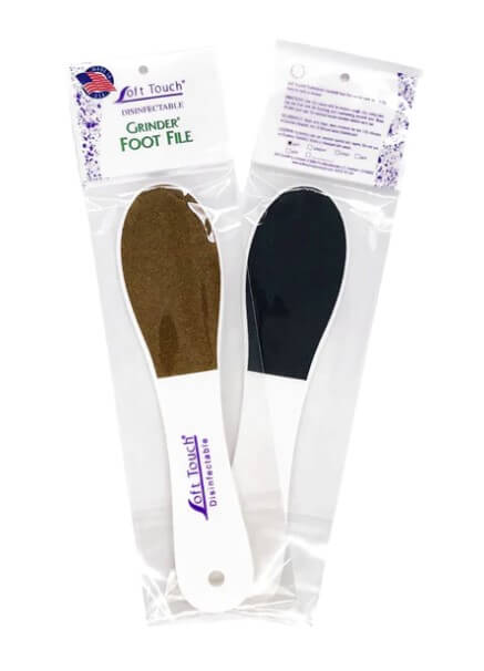 Foot File Grinder Disinfectable/Washable Paddle Shape Black 080/Gold 100
