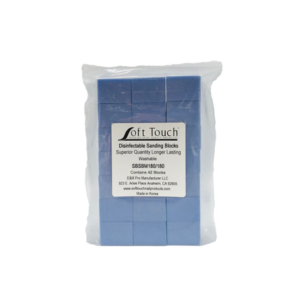 Sanding Block Mini Blue Disinfectable/Washable. Medium 180